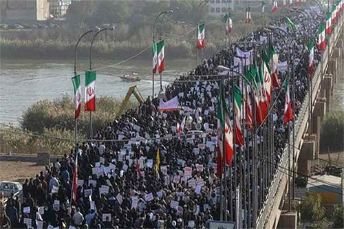 El pueblo iraní se moviliza en apoyo a la Revolución Islámica El pueblo iraní se moviliza en todo el país en apoyo a la Revolución Islámica